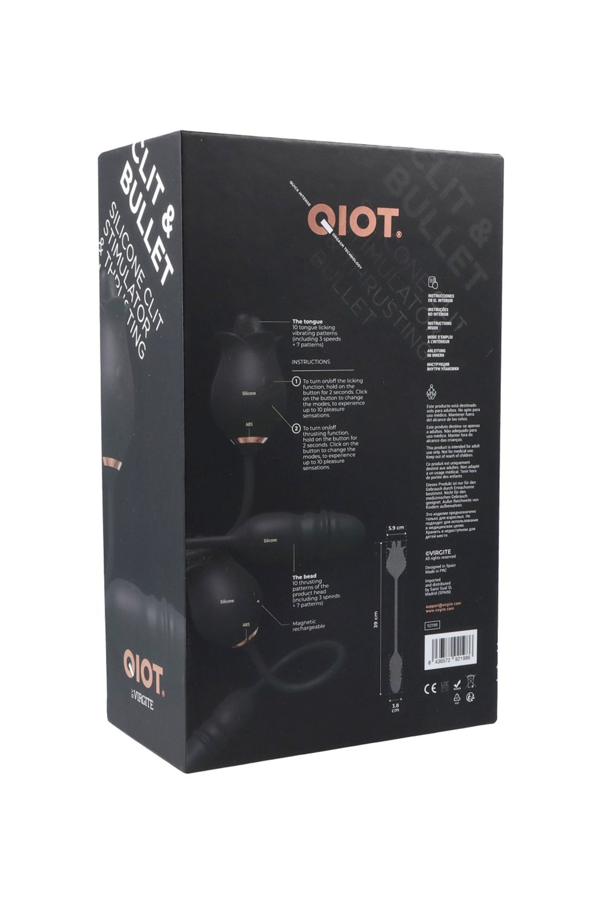 QiOT by Virgite Clit Bullet — Noir
