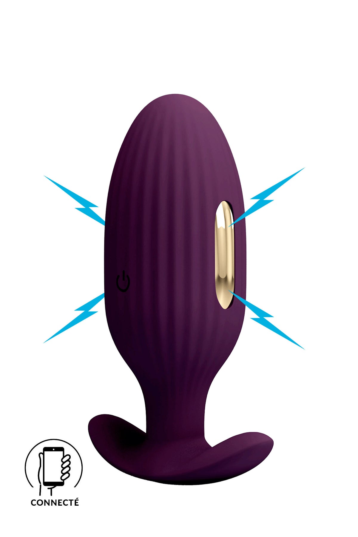 Pretty Love Jefferson — Plug anal vibrant connecté avec électrostimulation | Peau de Satin