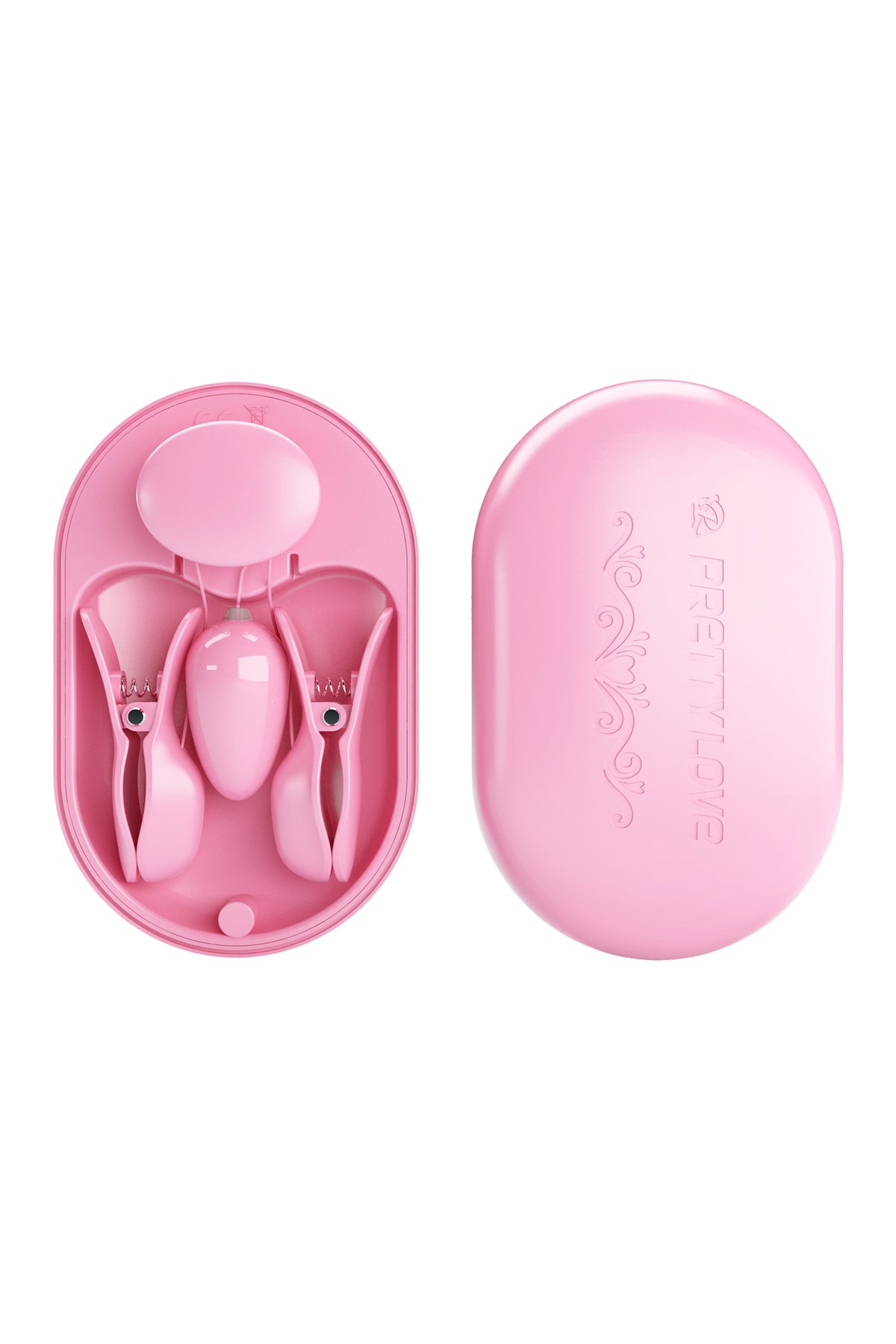 Pretty Love Surprise Box — Œuf vibrant et pinces électrostimulantes