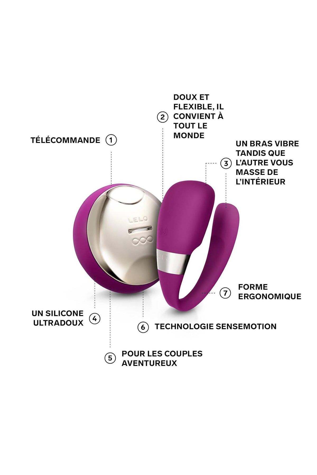 LELO Tiani 3 — Stimulateur pour couple télécommandé