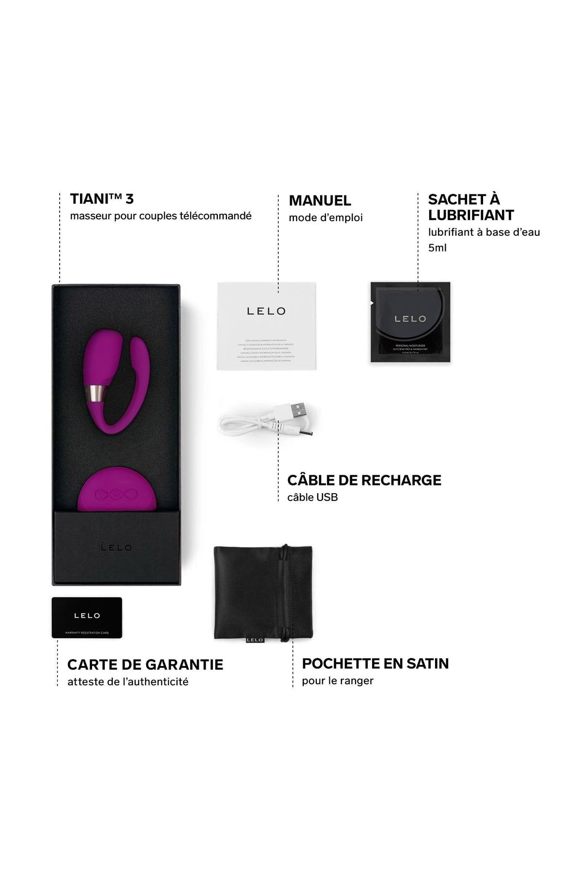 LELO Tiani 3 — Stimulateur pour couple télécommandé