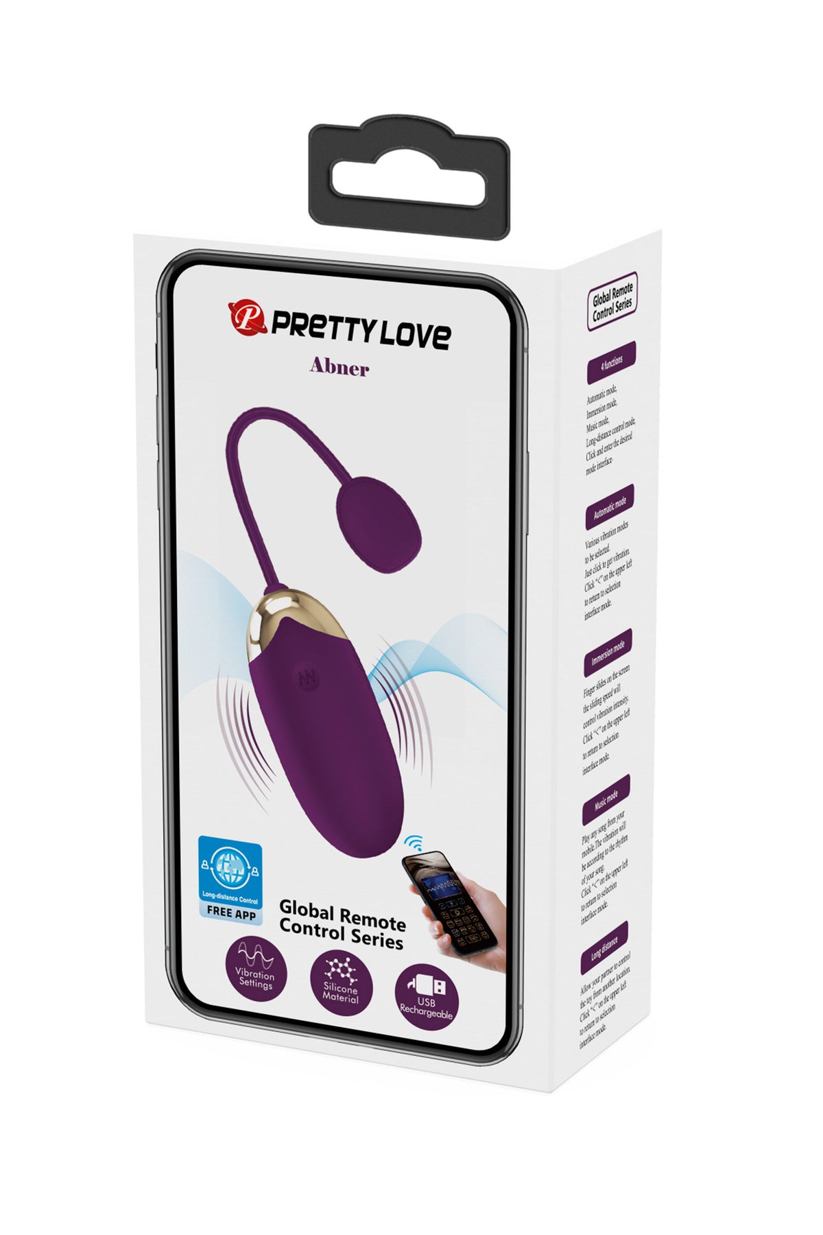 Pretty Love Abner — Œuf vibrant connecté