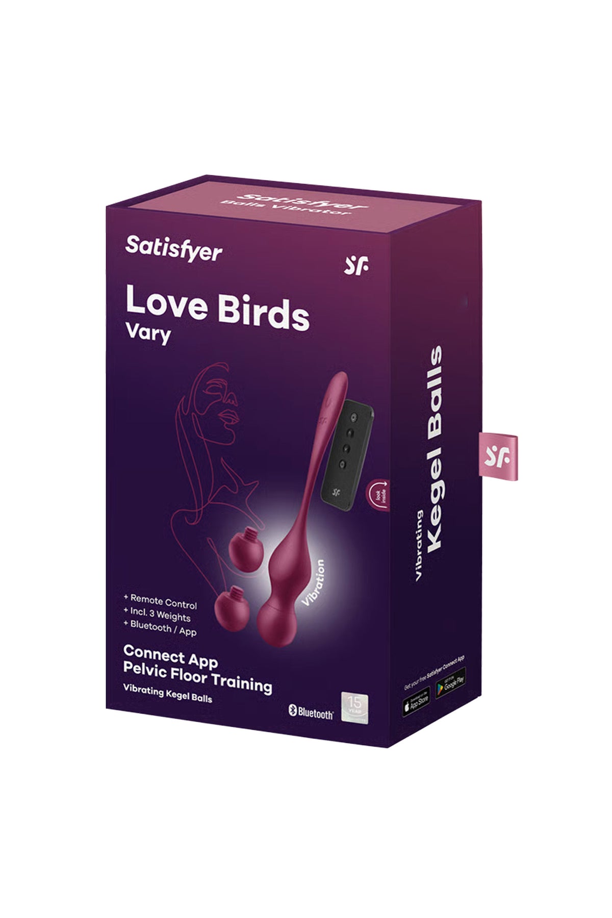 Satisfyer Love Birds Vary App — Rouge