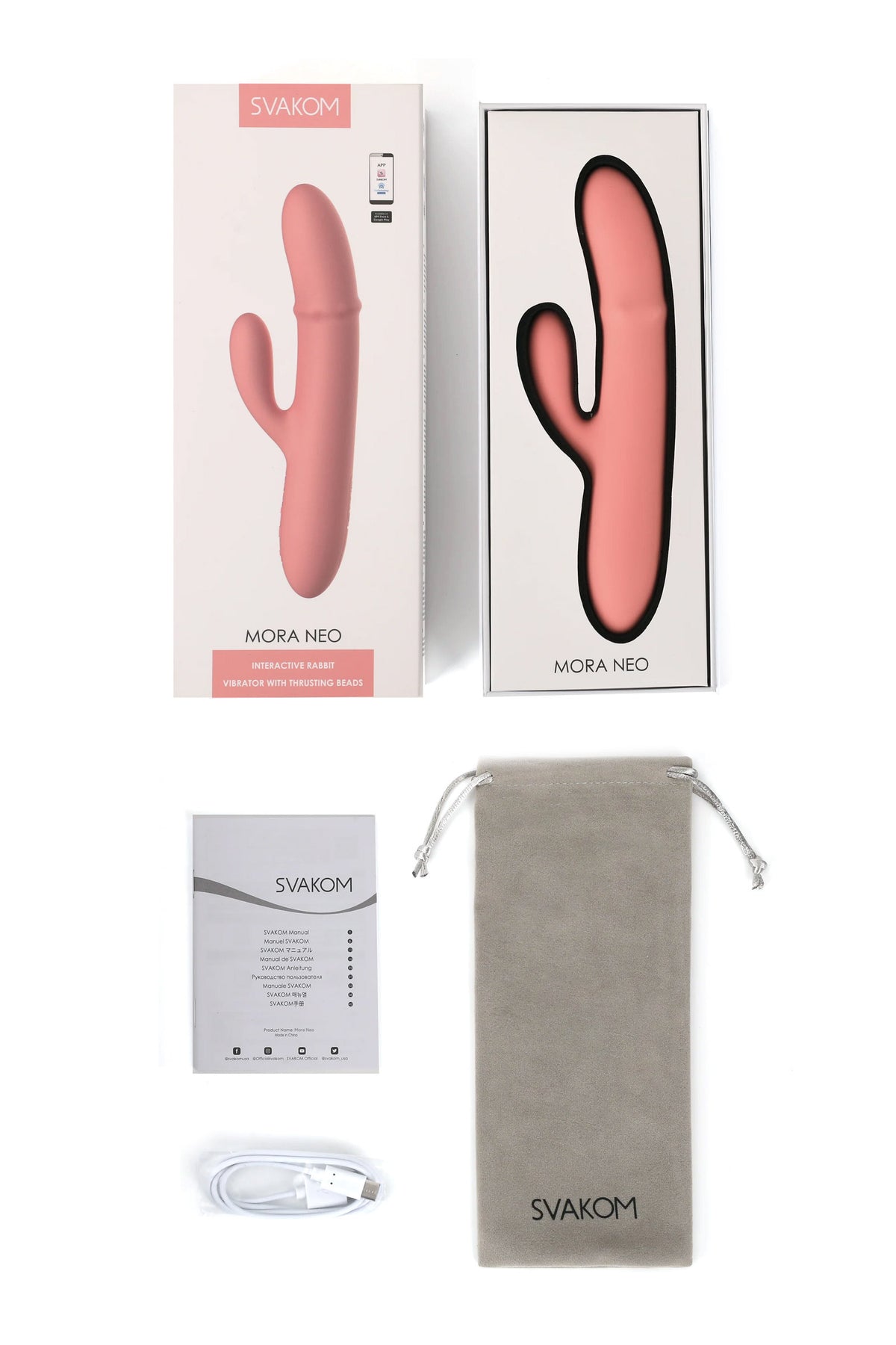 Svakom Mora Neo — Vibromasseur rabbit connecté à va-et-vient