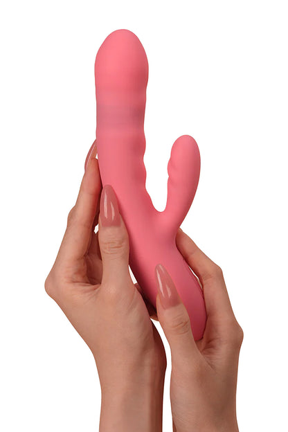 Svakom Avery — Vibromasseur rabbit à va-et-vient – vue 2 | Peau de Satin