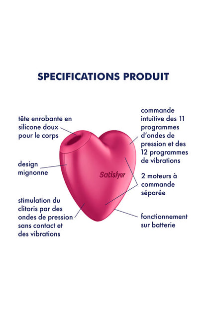 Satisfyer Cutie Heart - Stimulateur clitoridien