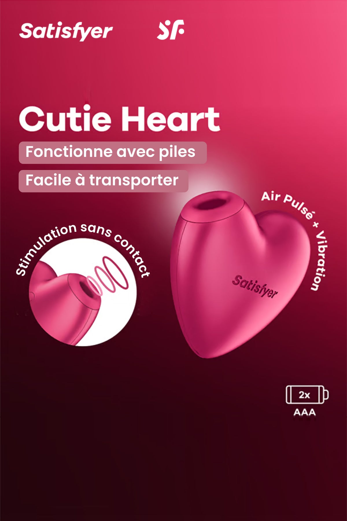 Satisfyer Cutie Heart - Stimulateur clitoridien