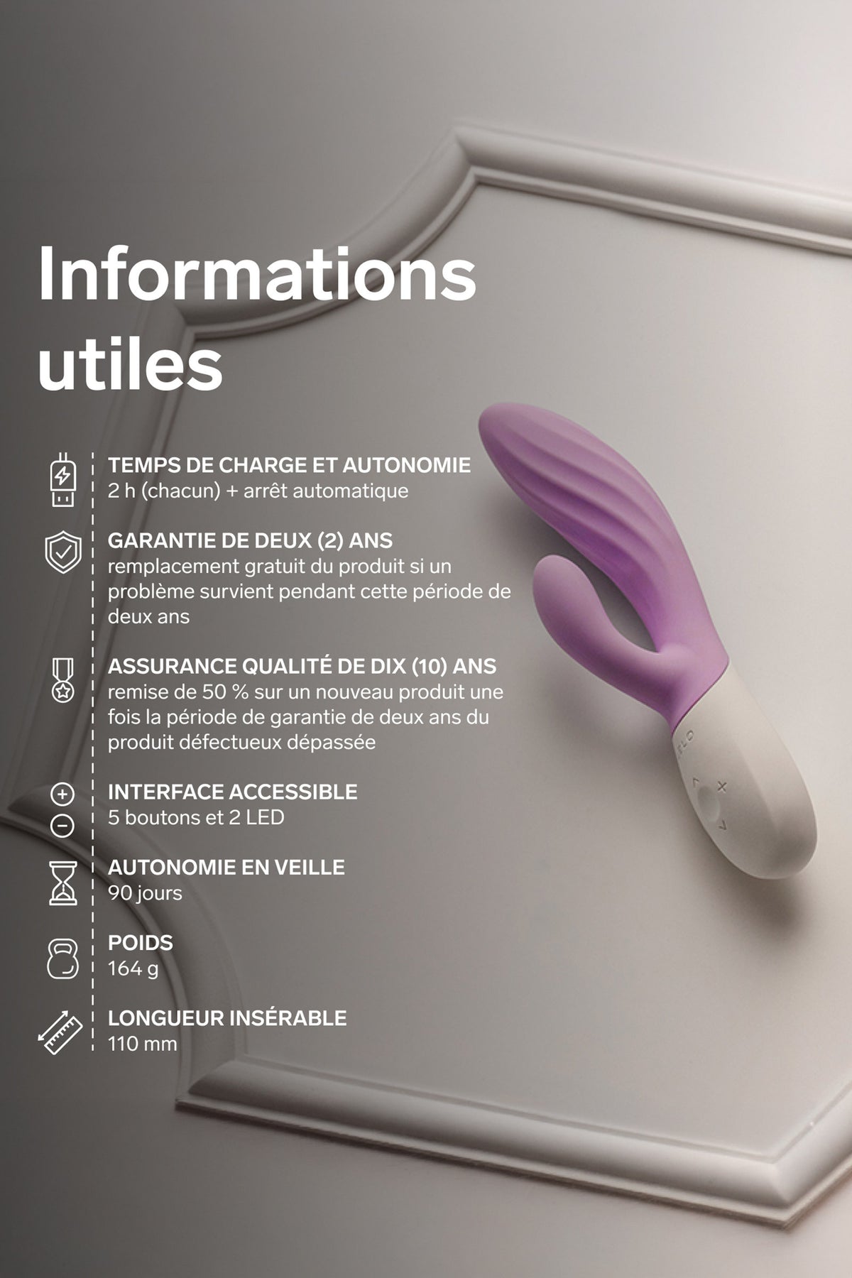 LELO INA™ Twist - Vibromasseur rabbit point G