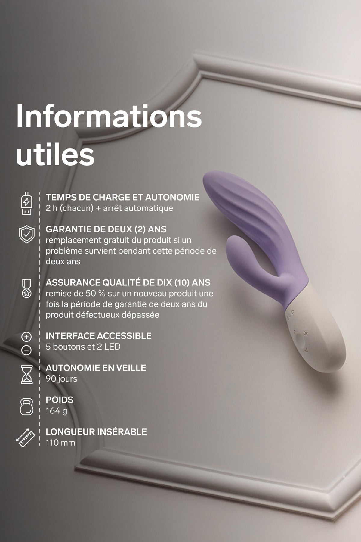 LELO INA™ Twist - Vibromasseur rabbit point G