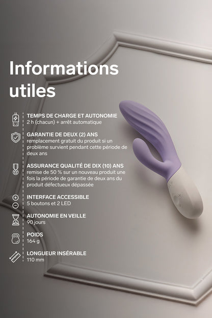 LELO INA™ Twist - Vibromasseur rabbit point G