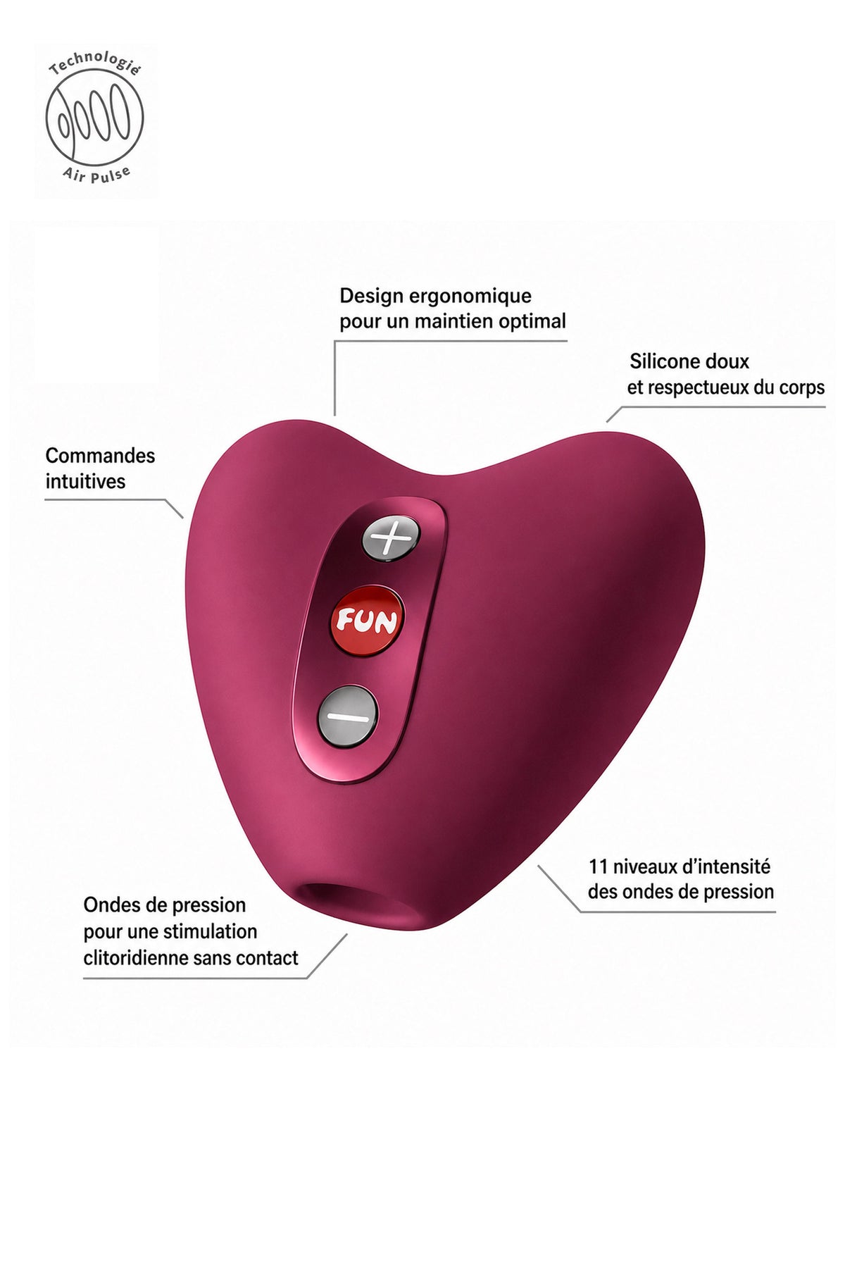Libera - Stimulateur clitoridien à air pulsé – vue 5 | Peau de Satin