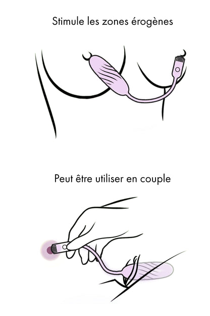 Svakom Plume — Œuf vibrant connecté et stimulateur sensoriel