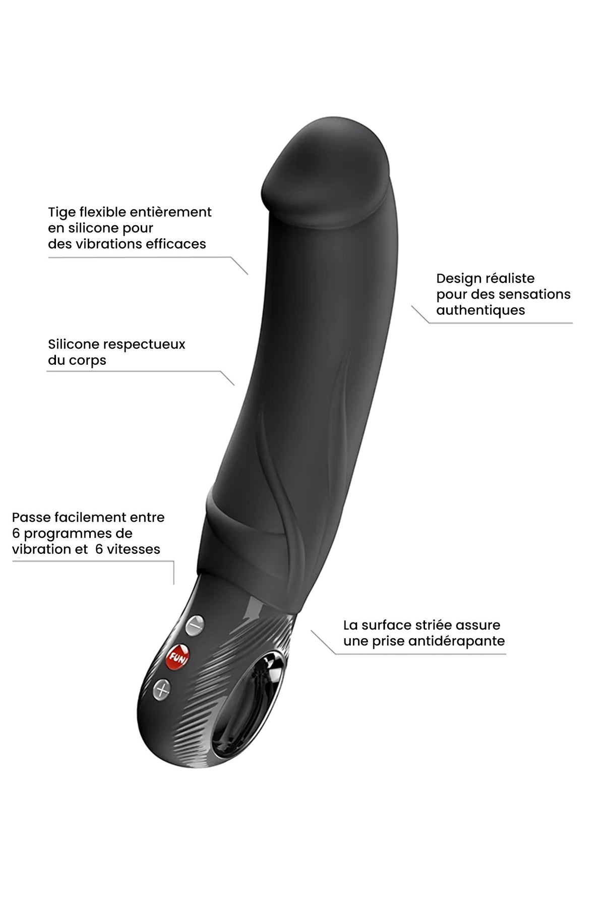 Big Boss - Vibromasseur XL réaliste – vue 4 | Peau de Satin