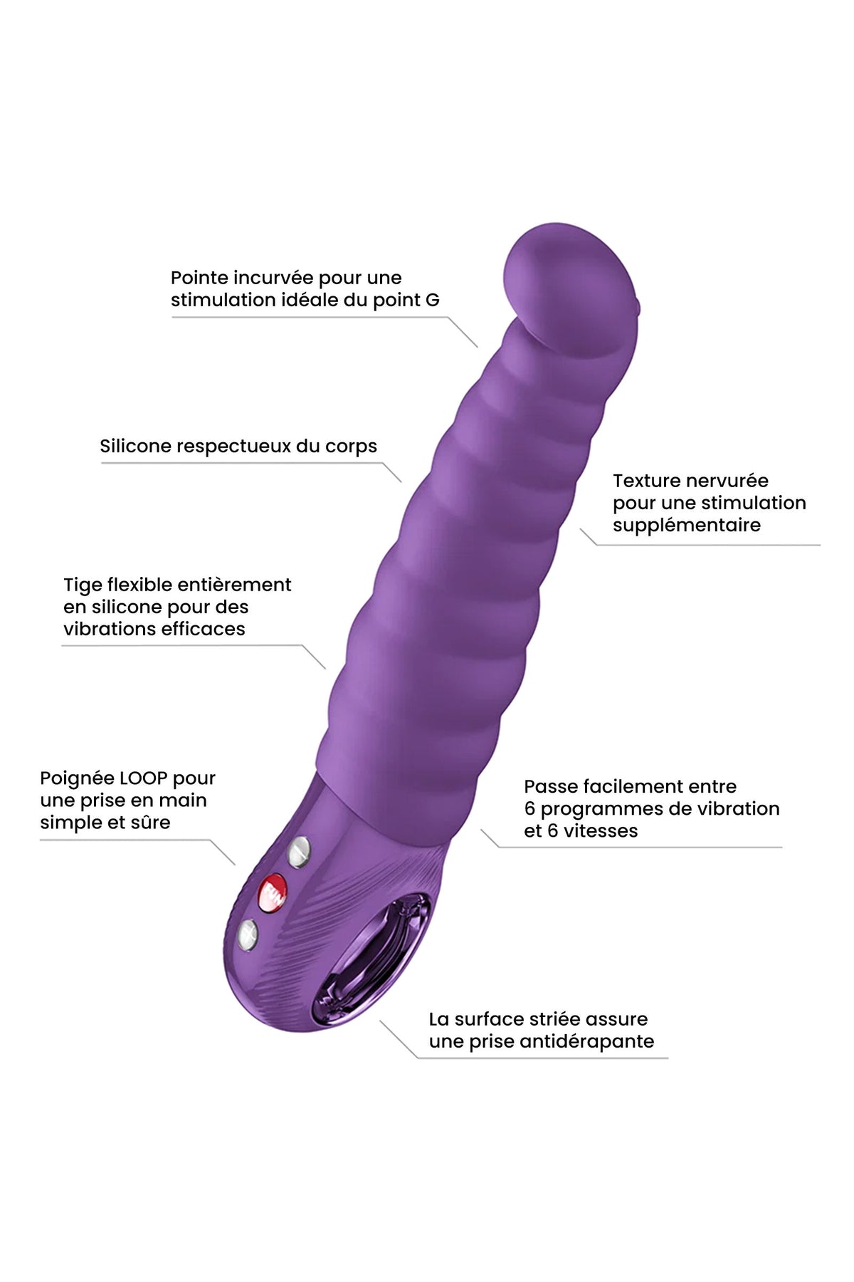 Patchy Paul - Vibromasseur flexible point G – vue 3 | Peau de Satin