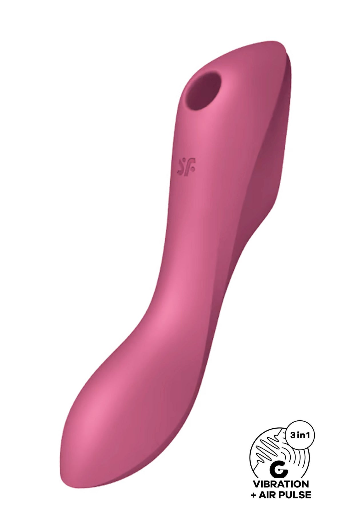 Satisfyer Curvy Trinity 3 — Stimulateur clitoridien air pulsé et vibromasseur