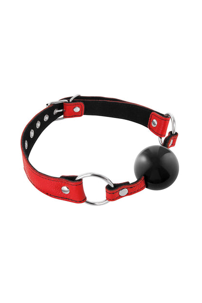 Bâillon boule cuir bovin – Fetish Premium