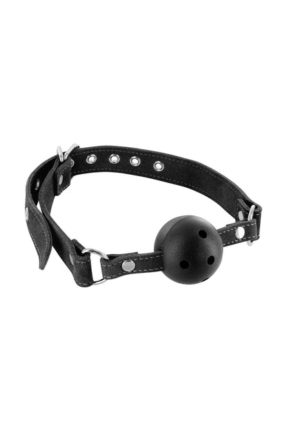 Bâillon boule cuir bovin – Fetish Premium
