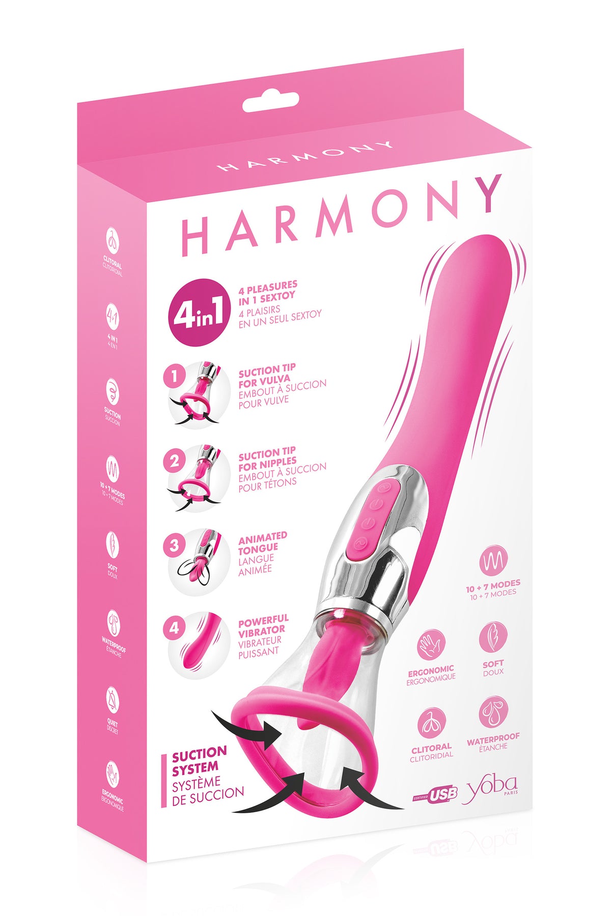 Yoba Harmony 4-en-1 — Stimulateur clitoridien et vibromasseur