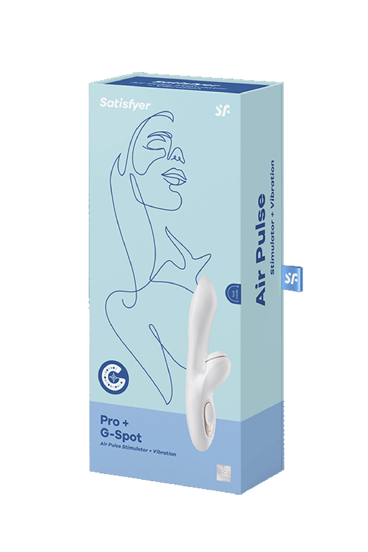Satisfyer Pro + G-Spot — Vibromasseur rabbit à air pulsé