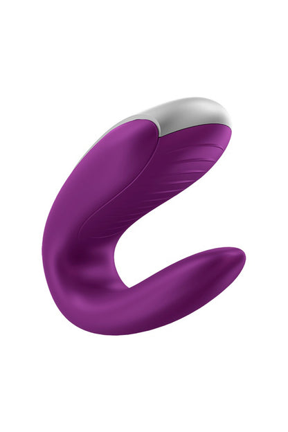 Satisfyer Double Fun — Vibromasseur couple violet connecté
