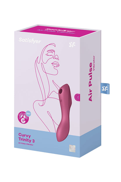 Satisfyer Curvy Trinity 3 — Stimulateur clitoridien air pulsé et vibromasseur