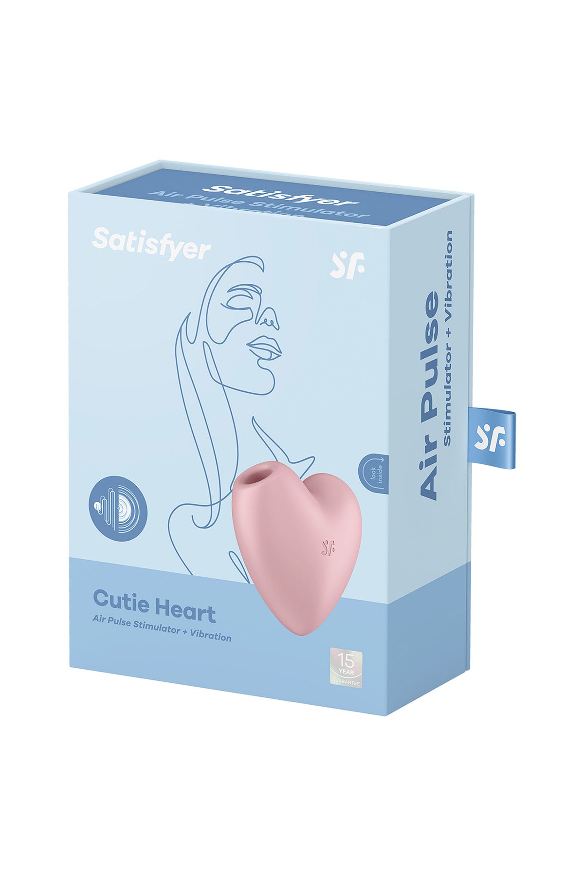 Satisfyer Cutie Heart — Rose – vue 3 | Peau de Satin