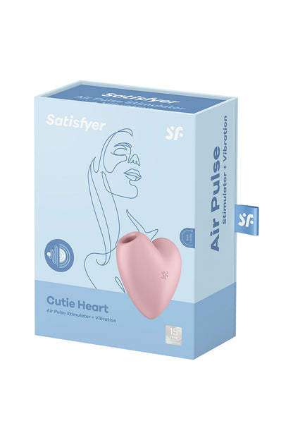 Satisfyer Cutie Heart — Rose – vue 3 | Peau de Satin