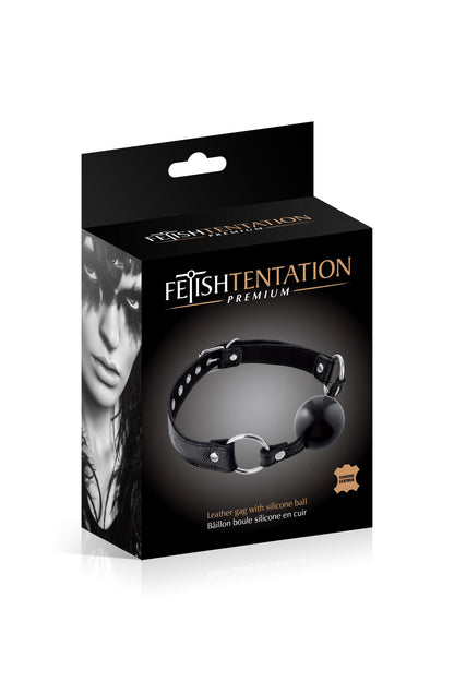 Bâillon boule cuir bovin – Fetish Premium