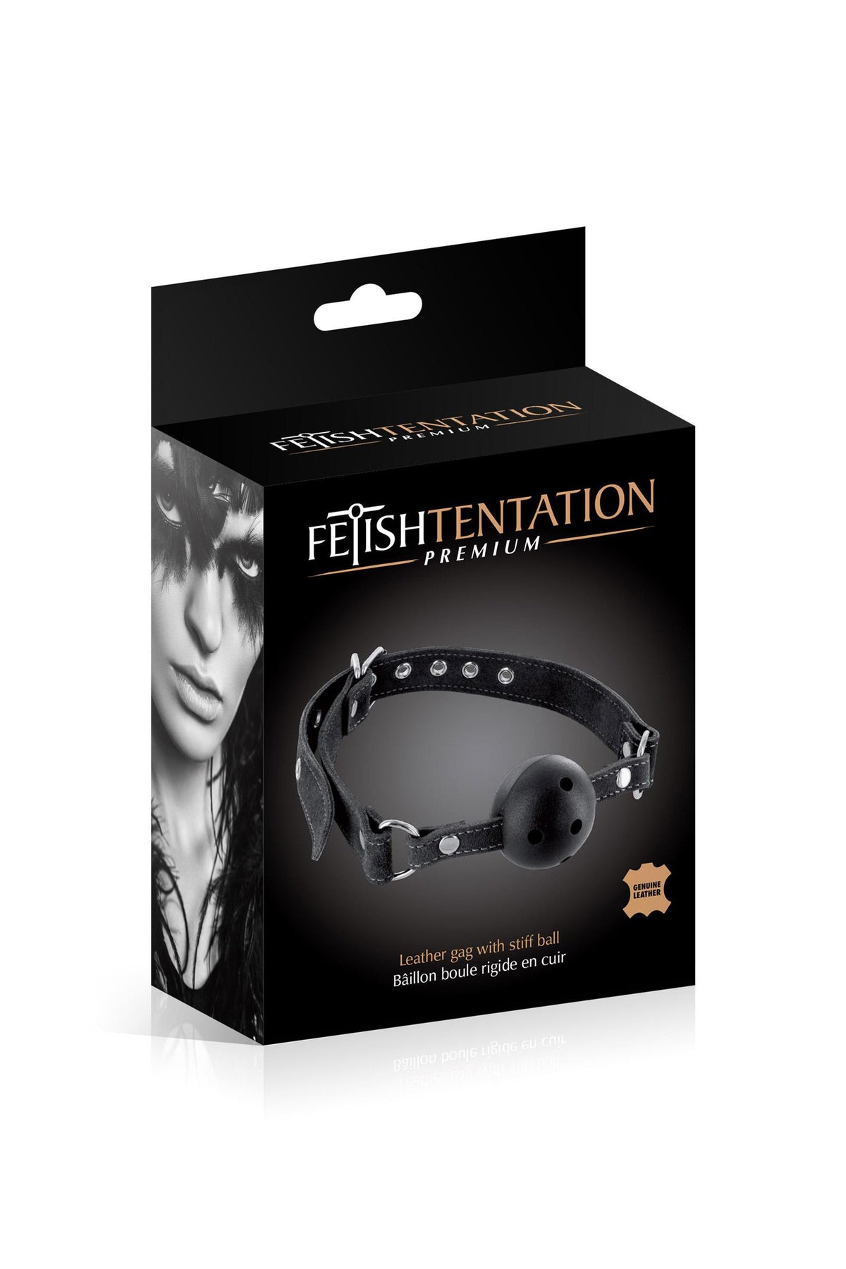Bâillon boule cuir bovin – Fetish Premium